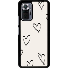 Coque Xiaomi Redmi Note 10 Pro - Valentine 2023 minimalist hearts