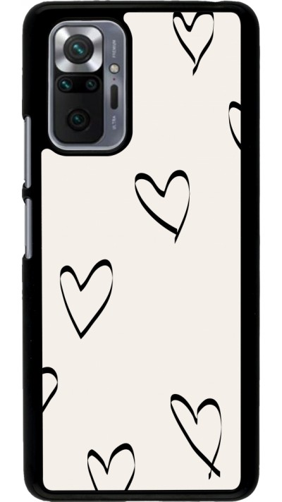 Coque Xiaomi Redmi Note 10 Pro - Valentine 2023 minimalist hearts