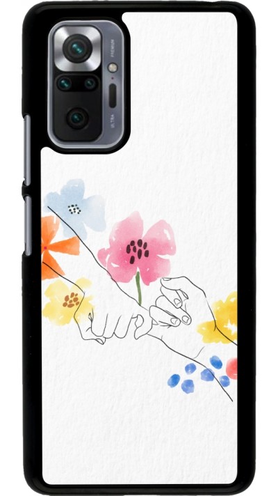 Coque Xiaomi Redmi Note 10 Pro - Valentine 2023 pinky promess flowers