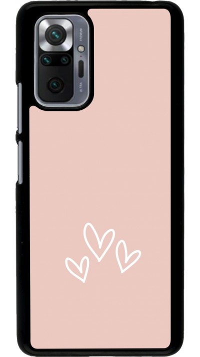 Coque Xiaomi Redmi Note 10 Pro - Valentine 2023 three minimalist hearts