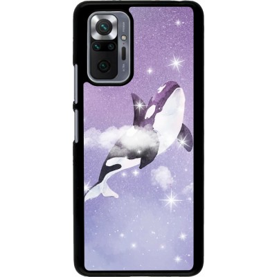 Hülle Xiaomi Redmi Note 10 Pro - Whale in sparking stars