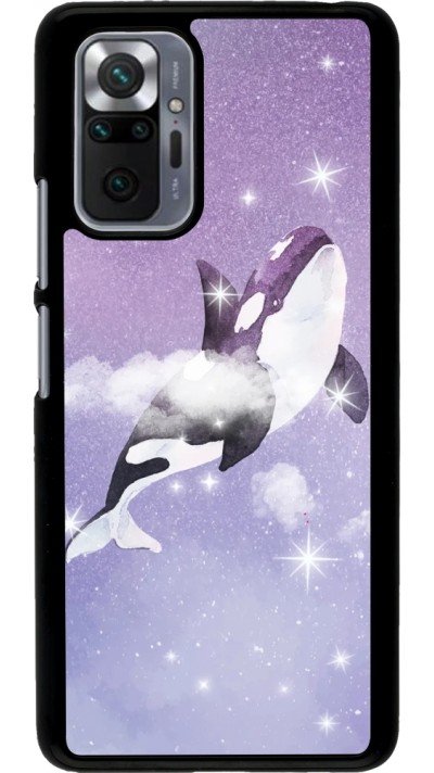 Coque Xiaomi Redmi Note 10 Pro - Whale in sparking stars
