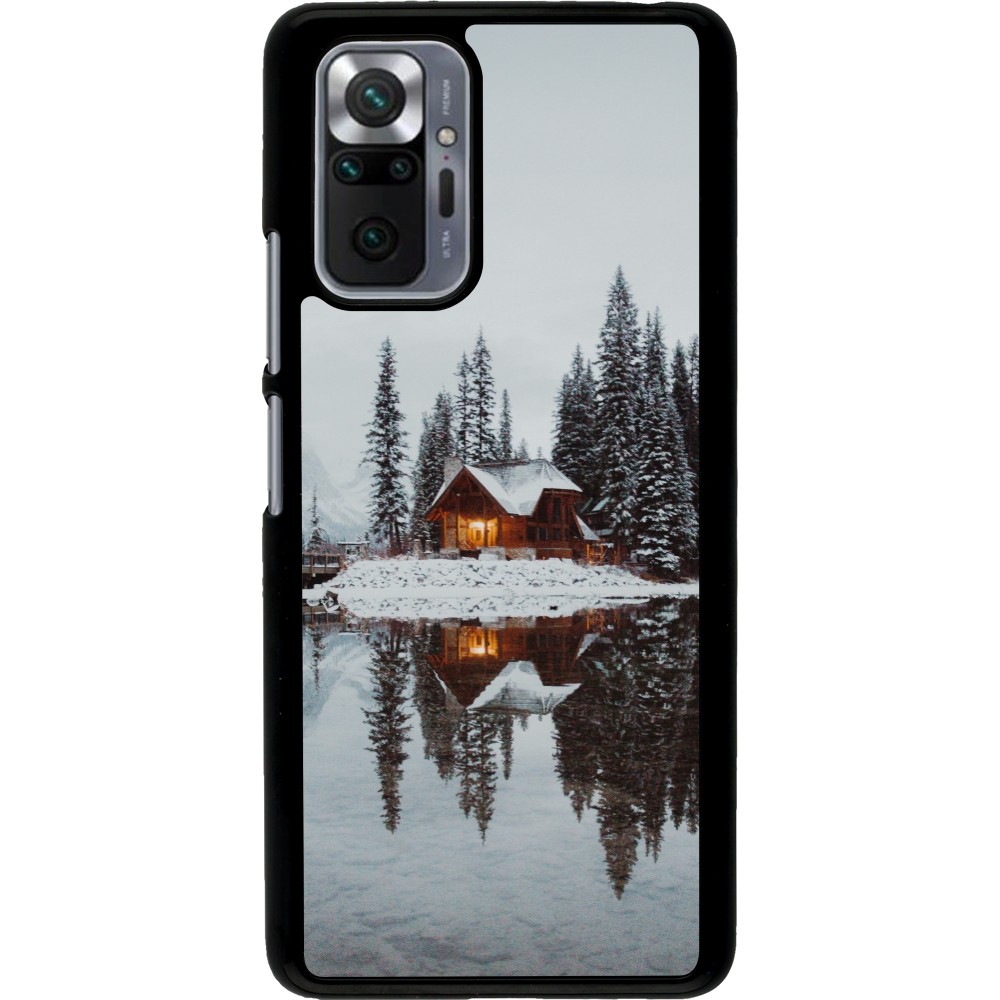 Coque Xiaomi Redmi Note 10 Pro - Winter 25 Winter house forest afternoon