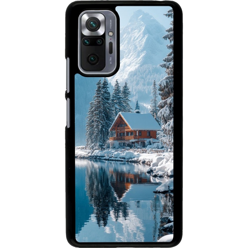 Coque Xiaomi Redmi Note 10 Pro - Winter 25 Winter house forest day