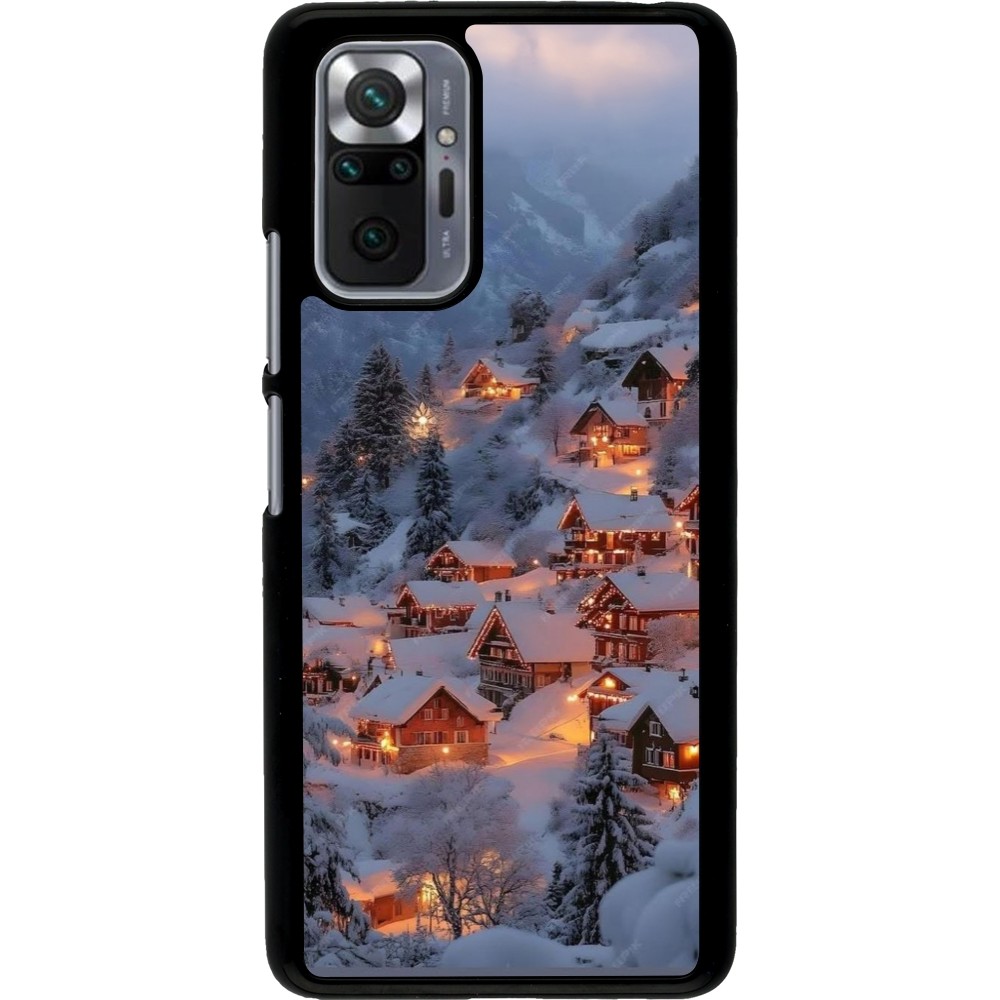 Coque Xiaomi Redmi Note 10 Pro - Winter 25 Winter snowy village