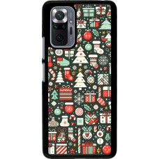 Xiaomi Redmi Note 10 Pro Case Hülle - Weihnachten 2023 Flachmuster