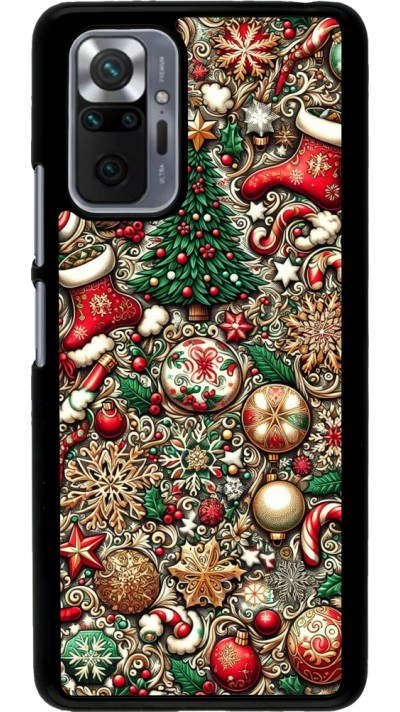 Xiaomi Redmi Note 10 Pro Case Hülle - Weihnachten 2023 Mikromuster