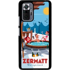 Xiaomi Redmi Note 10 Pro Case Hülle - Zermatt Mountain Jacuzzi