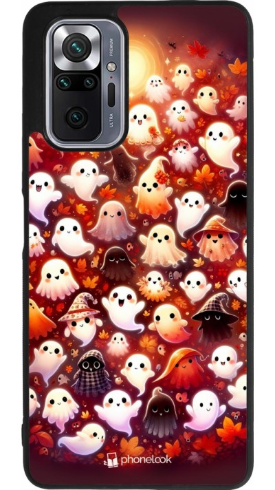 Coque Xiaomi Redmi Note 10 Pro Max - Silicone rigide noir Fantômes automne mignons