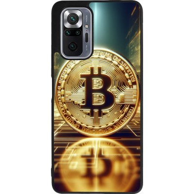 Xiaomi Redmi Note 10 Pro Max Case Hülle - Silikon schwarz Bitcoin Stehen