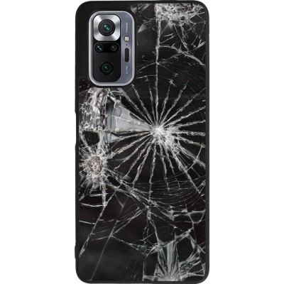 Coque Xiaomi Redmi Note 10 Pro Max - Silicone rigide noir Broken Screen