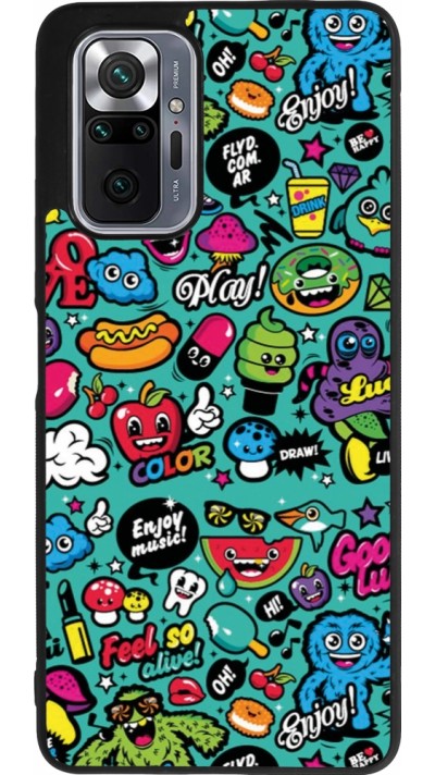 Coque Xiaomi Redmi Note 10 Pro Max - Silicone rigide noir Cartoons old school