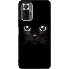 Coque Xiaomi Redmi Note 10 Pro Max - Silicone rigide noir Cat eyes