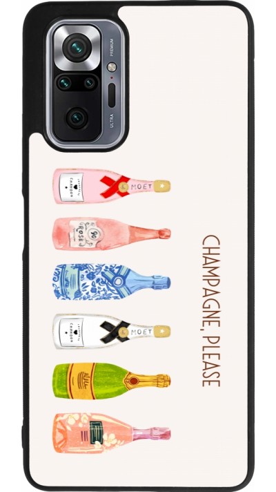 Coque Xiaomi Redmi Note 10 Pro Max - Silicone rigide noir Champagne Please