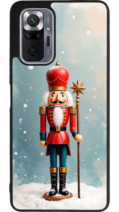 Coque Xiaomi Redmi Note 10 Pro Max - Silicone rigide noir Christmas 25 Nutcracker Snow