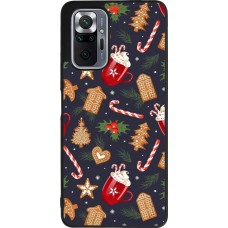 Coque Xiaomi Redmi Note 10 Pro Max - Silicone rigide noir Christmas 25 Pattern Gingerbread House