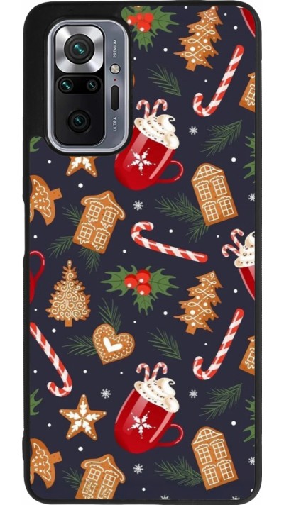 Coque Xiaomi Redmi Note 10 Pro Max - Silicone rigide noir Christmas 25 Pattern Gingerbread House