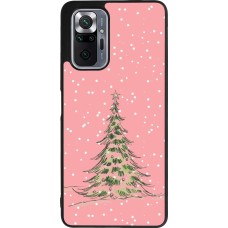 Coque Xiaomi Redmi Note 10 Pro Max - Silicone rigide noir Christmas 25 Pink Tree