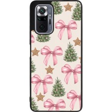 Coque Xiaomi Redmi Note 10 Pro Max - Silicone rigide noir Christmas 25 Vintage Ribbons