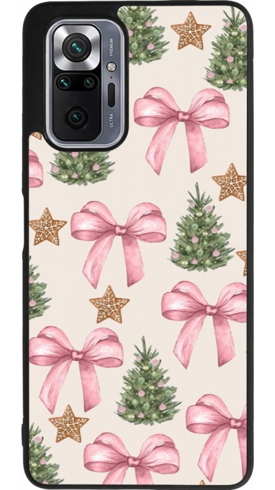 Coque Xiaomi Redmi Note 10 Pro Max - Silicone rigide noir Christmas 25 Vintage Ribbons