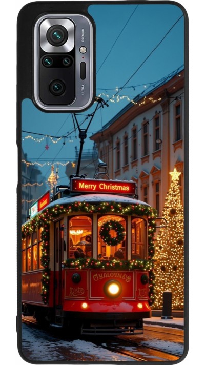 Coque Xiaomi Redmi Note 10 Pro Max - Silicone rigide noir Christmas 25 Xmas Train