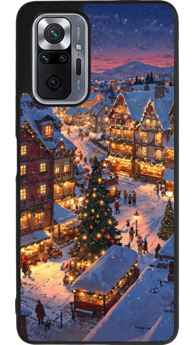 Coque Xiaomi Redmi Note 10 Pro Max - Silicone rigide noir Christmas 25 Xmas Village