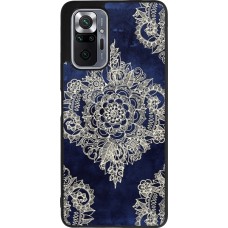 Coque Xiaomi Redmi Note 10 Pro Max - Silicone rigide noir Cream Flower Moroccan