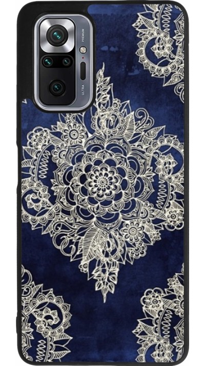 Coque Xiaomi Redmi Note 10 Pro Max - Silicone rigide noir Cream Flower Moroccan