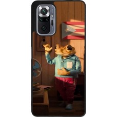 Xiaomi Redmi Note 10 Pro Max Case Hülle - Silikon schwarz Dancing frog DTMF