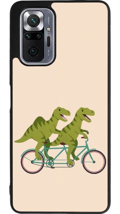 Coque Xiaomi Redmi Note 10 Pro Max - Silicone rigide noir Dinosaurs on bikes 2026