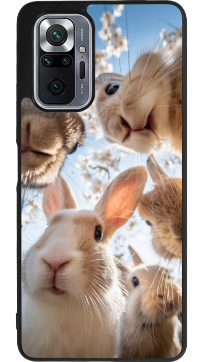 Coque Xiaomi Redmi Note 10 Pro Max - Silicone rigide noir Easter 2026 Rabbits