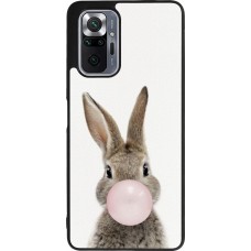 Coque Xiaomi Redmi Note 10 Pro Max - Silicone rigide noir Easter 2023 bubble gum bunny
