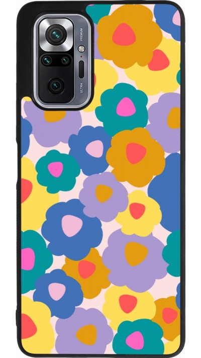 Coque Xiaomi Redmi Note 10 Pro Max - Silicone rigide noir Easter 2024 flower power