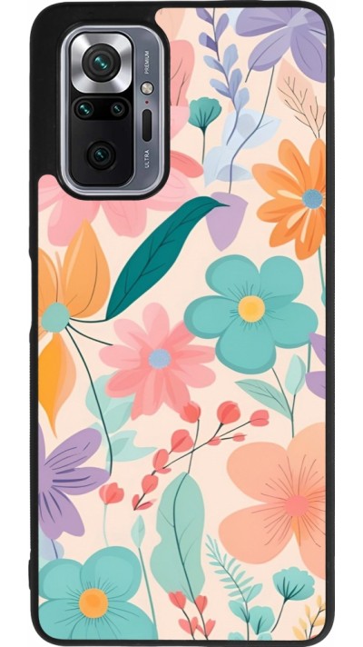Coque Xiaomi Redmi Note 10 Pro Max - Silicone rigide noir Easter 2024 spring flowers