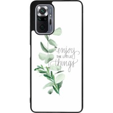 Coque Xiaomi Redmi Note 10 Pro Max - Silicone rigide noir Enjoy the little things