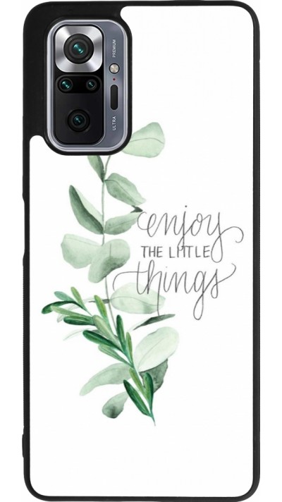 Coque Xiaomi Redmi Note 10 Pro Max - Silicone rigide noir Enjoy the little things