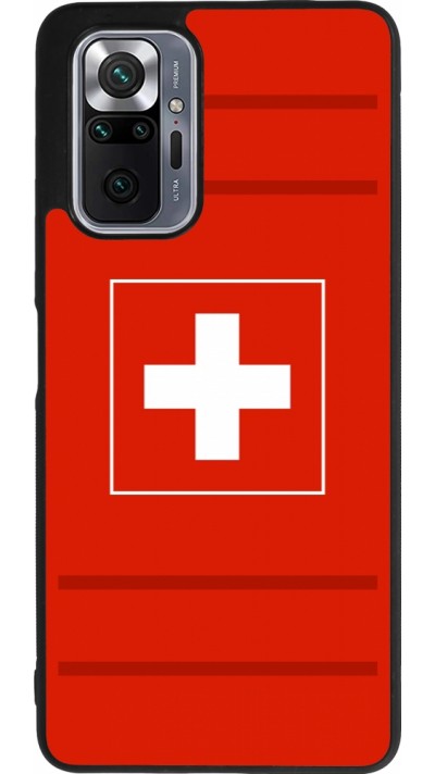 Coque Xiaomi Redmi Note 10 Pro Max - Silicone rigide noir Euro 2020 Switzerland