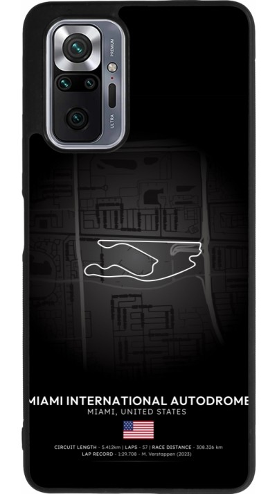Coque Xiaomi Redmi Note 10 Pro Max - Silicone rigide noir F1 Track 2025 Miami