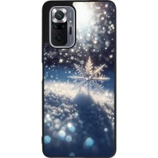 Coque Xiaomi Redmi Note 10 Pro Max - Silicone rigide noir Flocon Solaire Éclat
