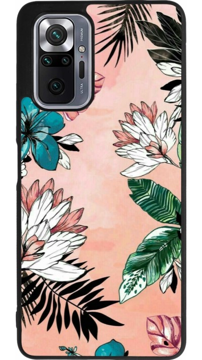 Coque Xiaomi Redmi Note 10 Pro Max - Silicone rigide noir Flowers Artprint