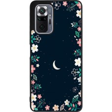 Coque Xiaomi Redmi Note 10 Pro Max - Silicone rigide noir Flowers space
