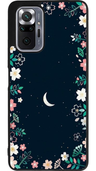 Coque Xiaomi Redmi Note 10 Pro Max - Silicone rigide noir Flowers space