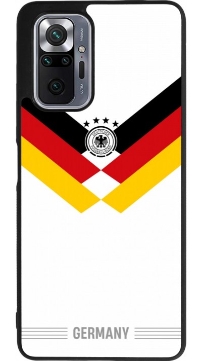 Xiaomi Redmi Note 10 Pro Max Case Hülle - Silikon schwarz Deutschland 2026 personalisierbares Fussballtrikot
