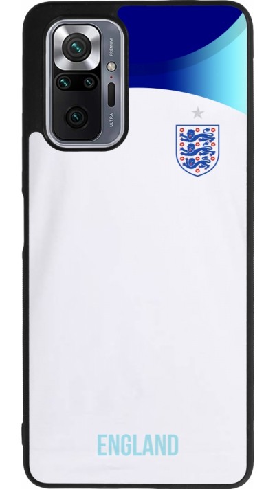 Coque Xiaomi Redmi Note 10 Pro Max - Silicone rigide noir Maillot de football Angleterre 2022 personnalisable