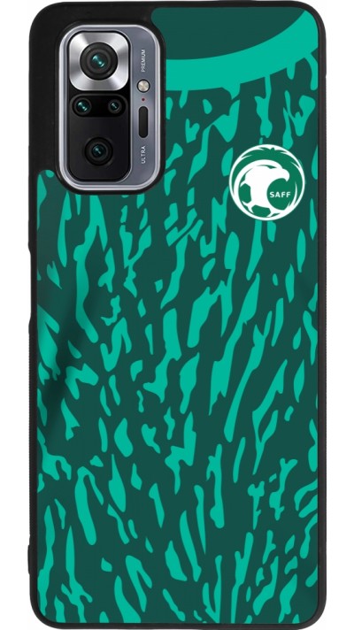 Xiaomi Redmi Note 10 Pro Max Case Hülle - Silikon schwarz Saudi-Arabien 2022 personalisierbares Fussballtrikot