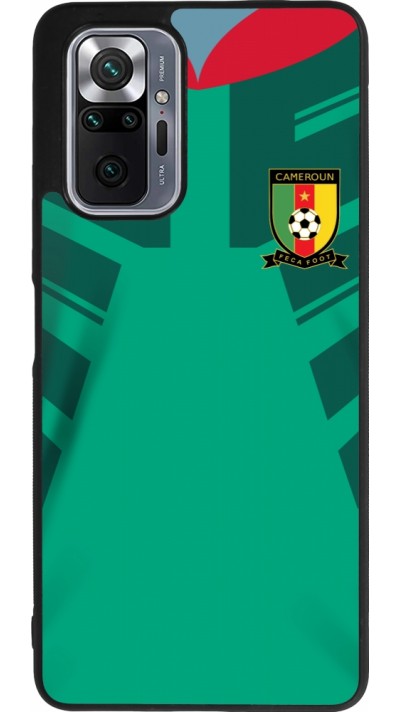 Coque Xiaomi Redmi Note 10 Pro Max - Silicone rigide noir Maillot de football Cameroun 2022 personnalisable