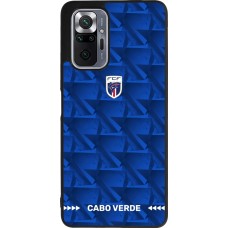 Coque Xiaomi Redmi Note 10 Pro Max - Silicone rigide noir Maillot de football Cap-Vert 2026 personnalisable