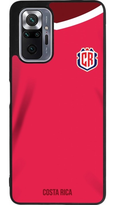 Coque Xiaomi Redmi Note 10 Pro Max - Silicone rigide noir Maillot de football Costa Rica 2022 personnalisable