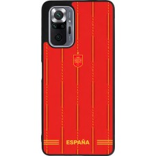 Coque Xiaomi Redmi Note 10 Pro Max - Silicone rigide noir Maillot de football Espagne 2026 personnalisable