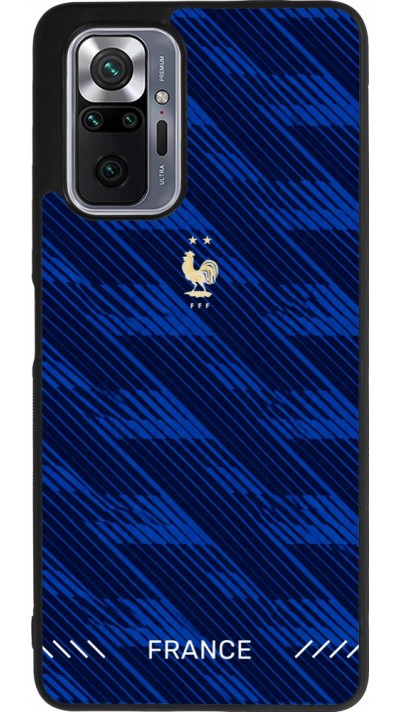 Coque Xiaomi Redmi Note 10 Pro Max - Silicone rigide noir Maillot de football France 2026 personnalisable